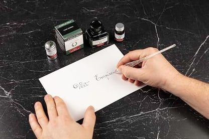 Herbin Bottled Fountain Pen Ink, 10ml - Empire Green - color: Cloud Gray, size: 0.3 fl oz