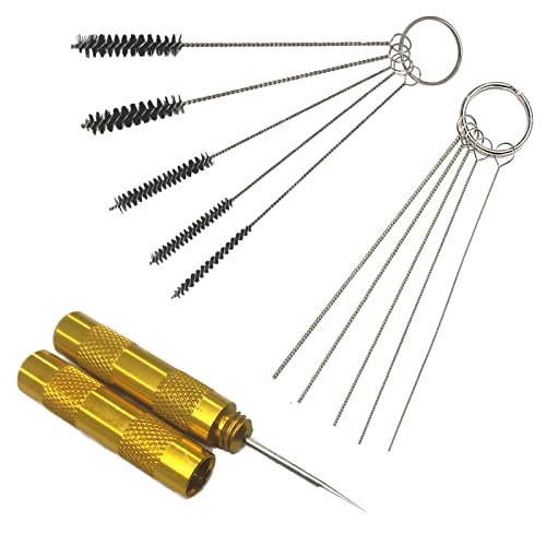 Joyangy Airbrush Cleaning Kit 5 Needles 5 Brushes Spray Gun Cleaner - size: 11pcs