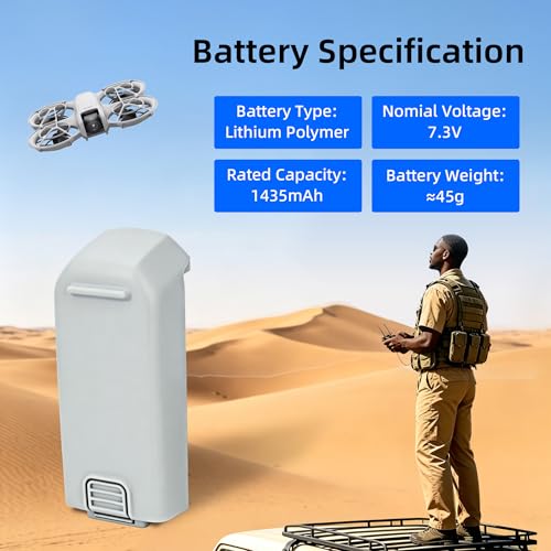 Neo Battery 1435mAh for DJI Neo Drone, High Capacity Intelligent Flight Battery, 16 Min Flight Time, 1 Pack Replacement