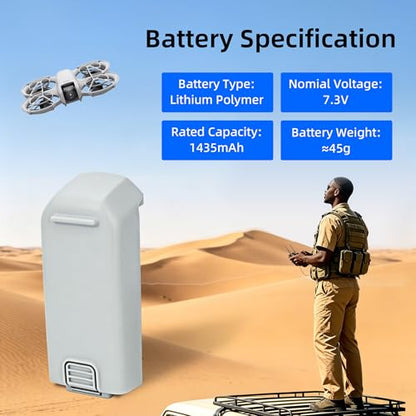 Neo Battery 1435mAh for DJI Neo Drone, High Capacity Intelligent Flight Battery, 16 Min Flight Time, 1 Pack Replacement