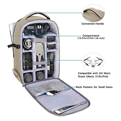 MOSISO Camera Backpack, DSLR/SLR/Mirrorless Photography Camera Bag - color: Camel