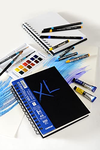 CANSON XL Textured Mixed Media 300gsm A5 Paper Pad 34 Sheets - style: A5 300GSM 34 SHEETS