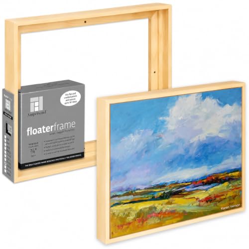 Ampersand Floaterframe for Wood Panels, 7/8 Inch Depth, Thin, 12x16 Inch, Maple (FTHIN781216M) - color: Maple Thin, size: 12"x16"