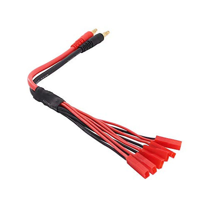 1pc 6X JST Parallel Charger Cable to 4mm Banana Plug for Hyperion iCharger SR 120SR CX2 CX3