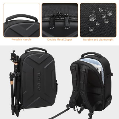 MOSISO Camera Backpack, Photography Camera Bag Waterproof Hardshell Case - color: Black