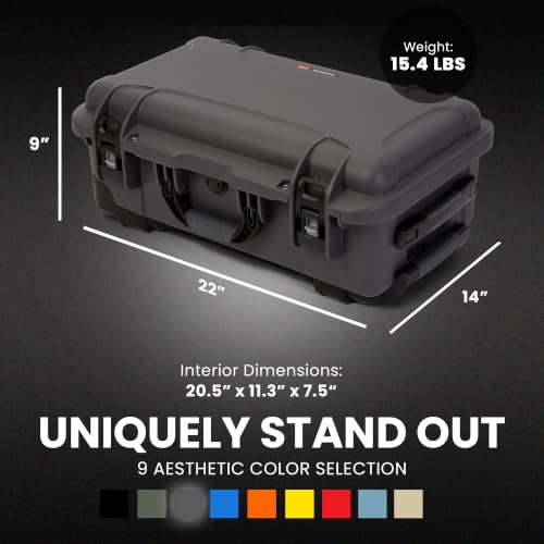 NANUK 935 Pro Photo Kit Camera Case, Waterproof Wheeled Hard Case, Carry-On - color: Graphite - Pro Photo Kit