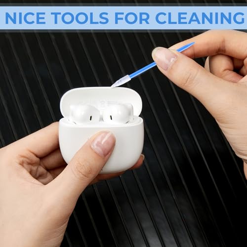 Chinco 200 Pcs Cleaning Swabs 2.56'' Sponge Tip Swabs Sticks Deep Blue - color: Deep Blue