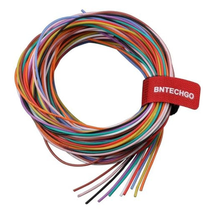 BNTECHGO 26 AWG Silicone Wire Kit 10 Color Each 5ft Stranded Tinned Copper - size: 10 colors each 5ft, style: 26 silicone wire