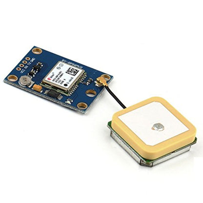 HiLetgo GY-NEO6MV2 NEO-6M GPS Flight Controller Module 3V-5V with Super Strong Ceramic Antenna for Arduino EEPROM APM 2.5 - size: Small