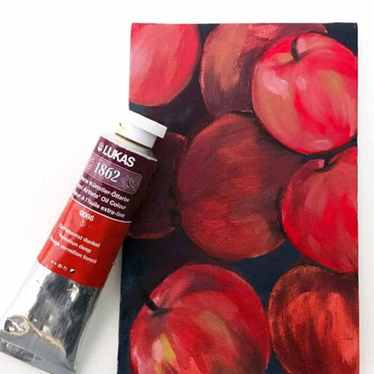 Lukas 1862 Professional German Oil Paint, Cadmium Yellow Lemon 37 mL - w/Beeswax & Non-Yellowing Sunflower Oil, Short Drying Time, Smooth, Outstanding Lightfastness - color: Cadmium Yellow Lemon, size: 1.25 Fl Oz (Pack of 1)
