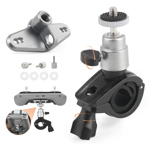RC RC2 Bicycle Bracket Mount Adapter for DJI Air 3/Mini 4 Pro/Mini 3/Mini 3 Pro Remote Control Cycling Bicycle Handlebar Holder Clamp Bracket Base Remote Control with Screen Accessory