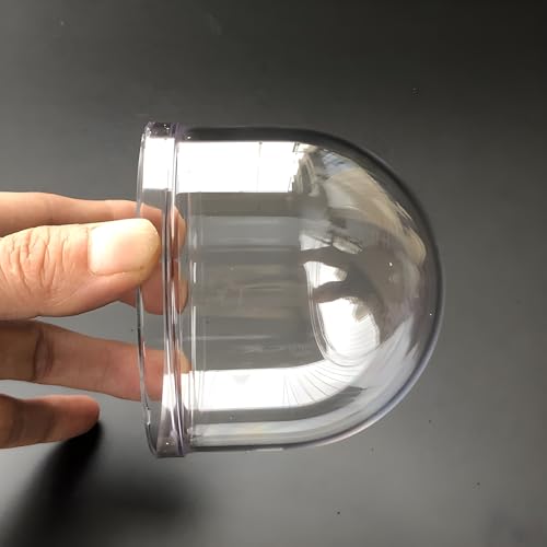 High Definition 3 Inch Acrylic Clear Camera Dome Cover, Cylindrical Elevator Protective Glass Lens Cap, Plexiglass Circular Column Security CCTV Camera Dome Housing Diamter 84mm, Height 77mm