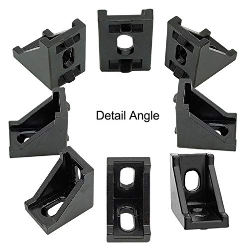 10 Sets 2020 Aluminum Extrusion Hardware Accessories Corner Bracket - style: 10Pcs 20x28 Bracket with M5 Bolt Nut