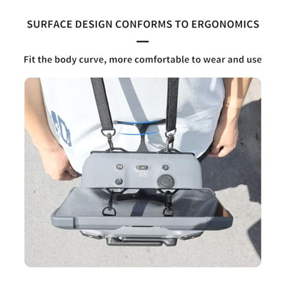 RC PRO2 Remote Control Crossbar with Belly Support Bracket & Adjustable Neck Strap Compatible with DJI Mavic 4Pro, Ergonomic Hands-Free Holder, Foldable Design, Pressure Relief Lanyard Accessories