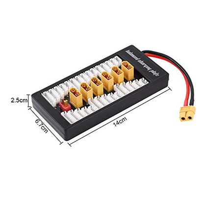 T-LiPo Battery Charger 2-6S Parallel Balanced Charging Board Charging Plate for Imax B6AC Lithium Batteries Charger Part - size: T Plug