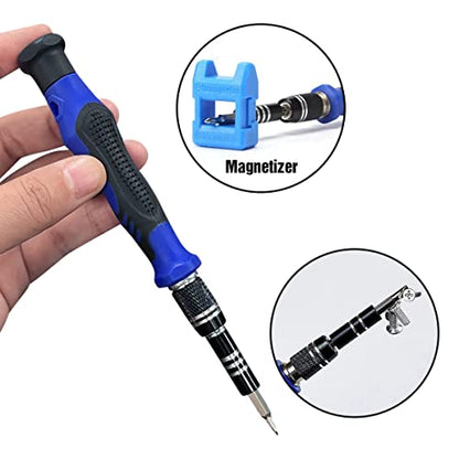 142 IN 1 Professional Computer Repair Tool Kit, Precision Screwdriver Set with 120 Bits Magnetic Repair Tool Kit for iPhone, MacBook, Computer, Laptop, PC, Tablet, PS4, Game Console, and Others
