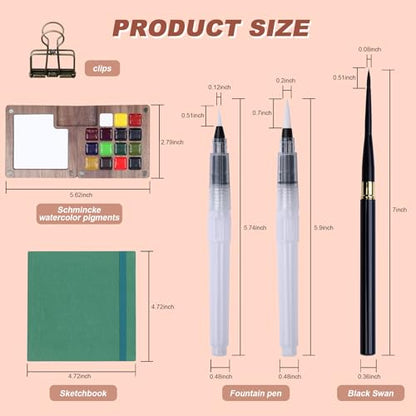 Mini Watercolor Paint Set, 15 Colors Pigments - color: 15 Colors