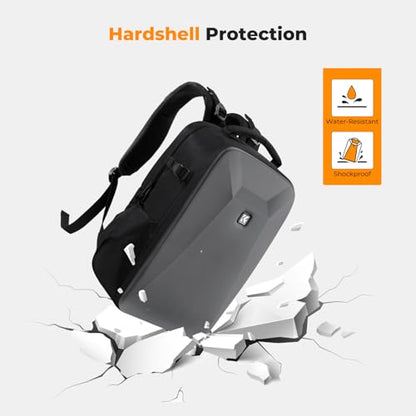 K&F CONCEPT Camera Backpack,Hardshell Photography DSLR Camera Bag - color: Deep Grey