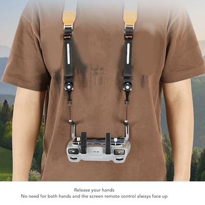 Drone Remote Lanyard, Adjustable Length Balanced Drone Strap for Pilots Travelers Outdoor Adventures