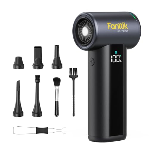 Fanttik B11 Pro Max Electric Air Duster with Powerbank Function (Black) - color: Black