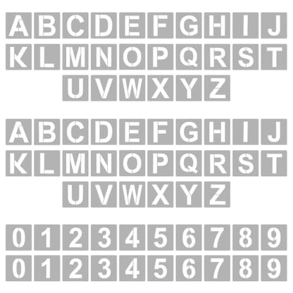 72PCS Letter Stencils for Painting Reusable Alphabet Number Stencil 2 Inch