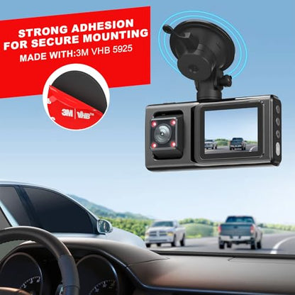 Double Sided Tape Heavy Duty 40PCS Adhesive Pads 1“ and 2” Squares Dots Rectangles Strong Waterproof Mounting Tape for Dashboard Dash Cam Windshield Suction Cup Phone Holders Black