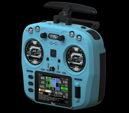 Jumper T15 2.4GHz VS-M Hall Sensor Gimbals 3.5" HD Touch Color Screen ELRS EdgeTX ExpressLRS Radio Controller - color: Blue