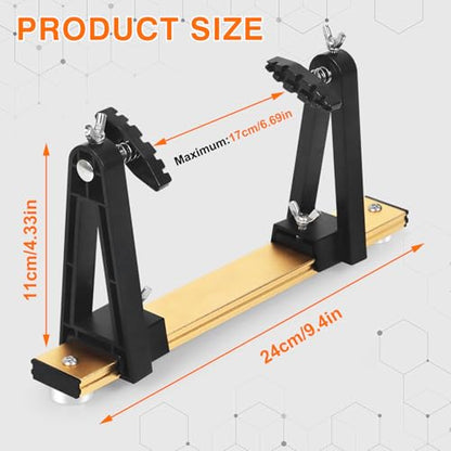 Circuit Board Holder Helping Hands for Soldering and Repair, Adjustable 360° Rotation, Strong Magnetic, Potable, Space-Saving and Aluminum Base, Durable for Electronics PCB