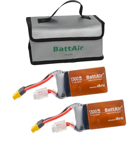 ISDT BattAir 6S 80C 1300mAh Smart Battery for RC Car Plane FPV Drone (2 Packs)