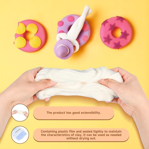 100g Light/Sky Blue Air Dry Foam Clay for Kids & Adults - color: Light Blue