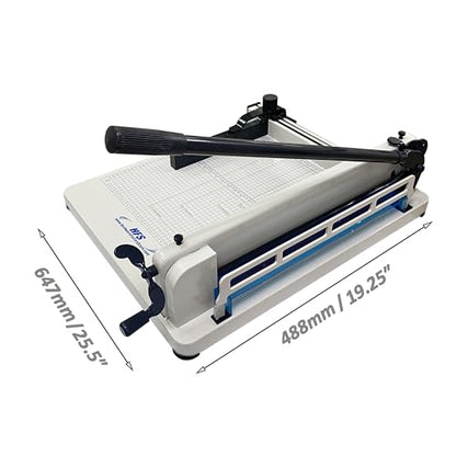 HFS(R) Heavy Duty Guillotine Paper Cutter 400 Sheet Capacity | Solid Steel Construction (A3-17'' paper cutter) - size: A3-17''