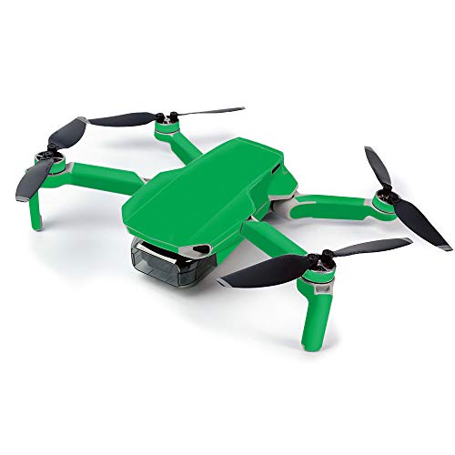 MightySkins Skin for DJI Mavic Mini Portable Drone Quadcopter - Solid Green | Protective, Durable, and Unique Vinyl Decal wrap cover | Easy To Apply, Remove, and Change Styles | Made in the USA (DJMAVMIN-Solid Green) - color: Green