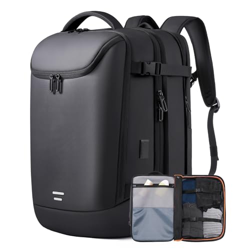 TANGCORLE Travel Backpack, 45L Carry On, Airline Approved - color: Black-a45
