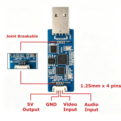 CVBS AV to USB Grabber Video Capture 1080P Auto Pal NTSC YUY2 MJPG Format