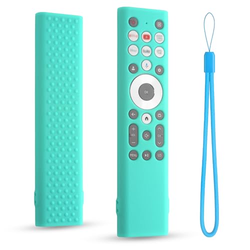 Silicone Cover Compatible with Hisense U7 U8 U9 Series Smart 4k Tv Remote Erf6a80v Anti-Slip Protective Case with Lanyard (Mint) - color: Mint