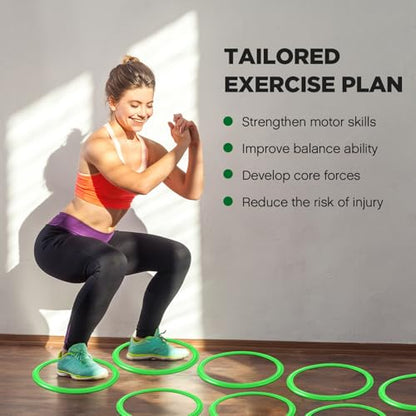 Deekin Agility Rings Speed and Agility Training Ring - color: Green, size: 15 Inch
