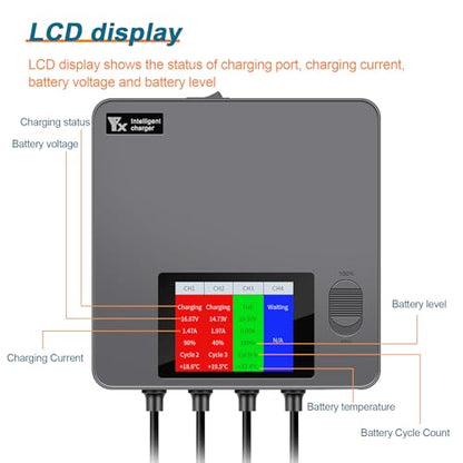 Display Battery Charger for DJI Avata 2,Full and Storage Charge
