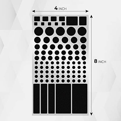 FLANCCI LED Light Dimming Stickers, Light Dimming Stickers, (2 Sheets) Dimming Sheets (6 Sheets 100%) - size: 6 SHEETS 100%