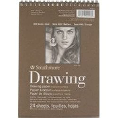 Strathmore Medium Drawing Spiral Paper Pad 6"X8"-24 Sheets -62400200 - color: Medium, size: 1 Count (Pack of 1)