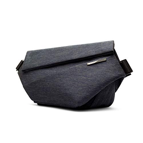 NIID R1 EDC Sling Bag for Men: 5L-6L Expandable Capacity - color: Indigo