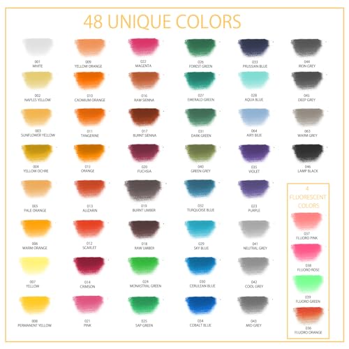 Artecho Soft Pastels, 50pcs, 48 Colors - style: 48 colors short
