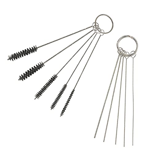 Joyangy 10 Pcs Airbrush Cleaning Kit with Needles and Brushes for Painting - size: 10pcs