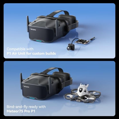 BETAFPV VR04 HD FPV Goggles with 1080P 4.5" Screen LCD for P1 Air Unit VTX