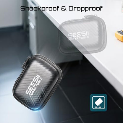 Seesii 2.8" NanoVNA-H Protective Case, EVA Hard Shell Storage Pouch - size: 2.8 inches