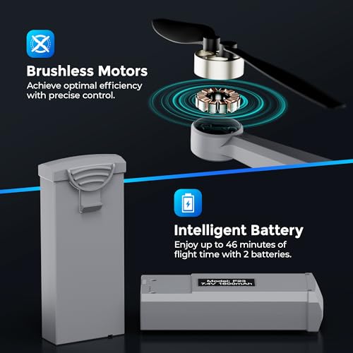 Contixo GPS Drone with Camera, 4.5" LCD Screen on Controller, FPV Drones, Orbit Mode, Auto Return Home, Follow Me for Adult Beginner, Brushless Drone Long Range Circle Fly, Under 249g