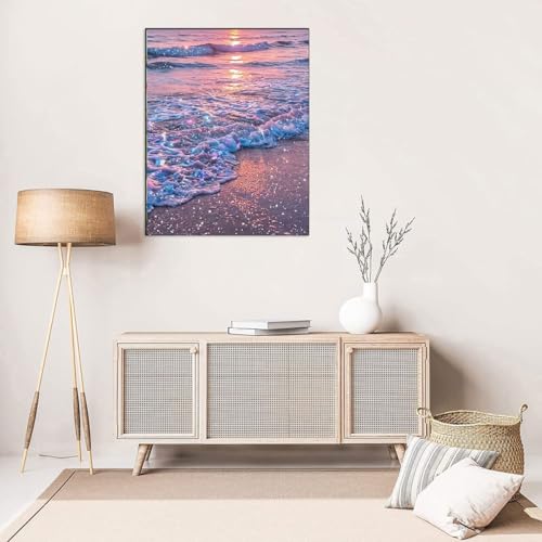 WUSARPLY Beach Scenery Diamond Painting Kits for Beginner Adults - color: YH017