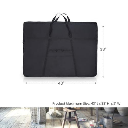 JJRING Dacron Art Portfolio Tote Bag 33'' x 43'' For 32'' x 42'' Black - size: 32''*42''