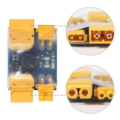Smoke Stopper for FPV Drone: Short-Circuit Protection XT30/ XT60 Lipo Safety Detecting Switch with Alarm Buzzer for RC 2-6S Battery Flight Controller ESC Stack VTX 3PCS - color: 3PCS