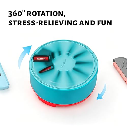 Switch 2/Switch dedicated central accessories, including silicone joystick protectors, invisible elastic protective covers, a 360-degree rotatable game cartridge stand, and two controller protectors, designed to be shockproof and non-slip.