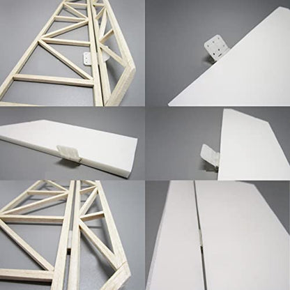 24PCS 16x29 mm Pinned Nylon Hinges RC Airplane Plane Parts Replacement Aircraft Fixed Wing Model